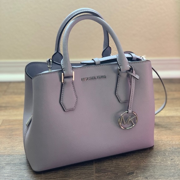 😃SOLD!!💃💃💃🕺🏼😃 🔥💜NEW MK Camille Satchel 💜 - Picture 2 of 8